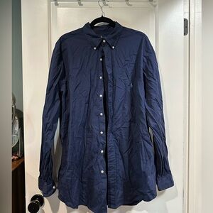 Ralph Lauren Long Sleeved Blue Button Down - XLT